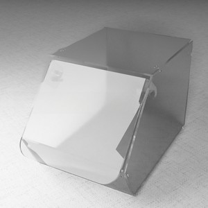 Ящик для бумаги из прозрачного пластика