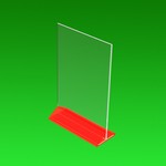 Менюхолдер із червоною ніжкою