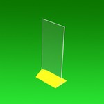 Менюхолдер с желтой ножкой