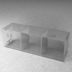 Подвесная полка на 3 секции